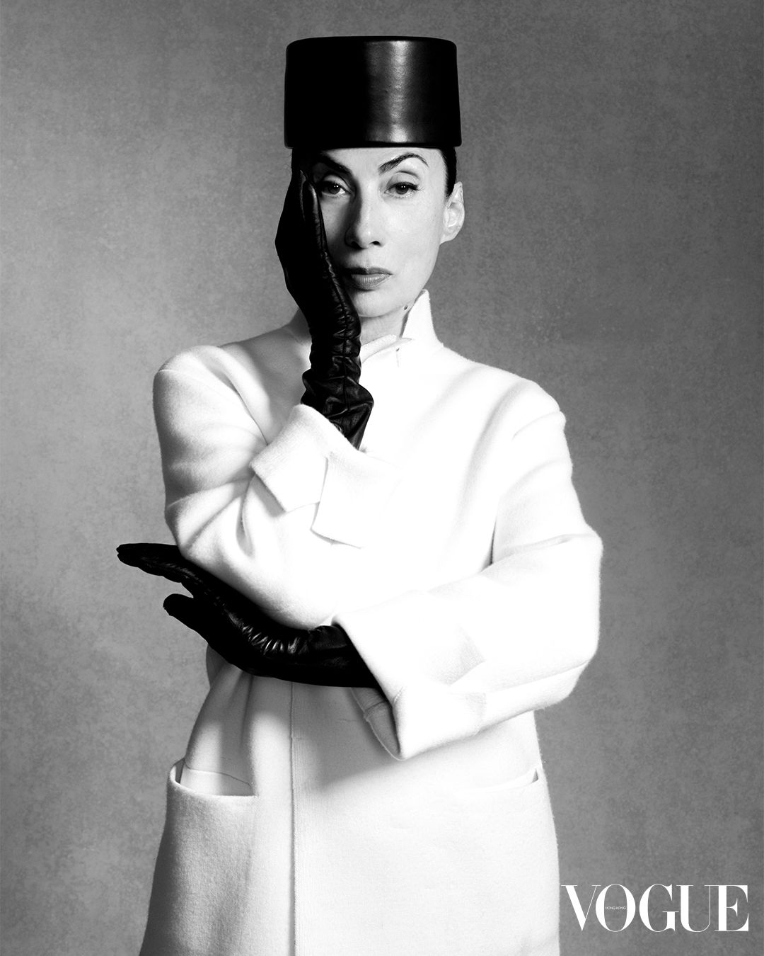 Goat leather toque with handcut tassels